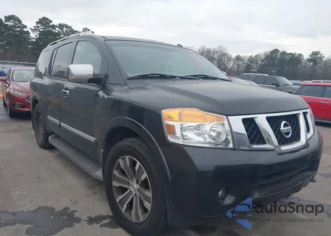 2015 Nissan Armada Platinum z USA, uszkodzony, nr VIN 5N1BA0NF2FN610962